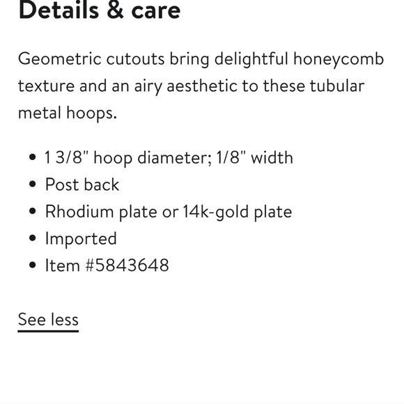 Nwt! Kemdra Scoot Maggie 1.5" Gold Hoops Earrings - Picture 8 of 10